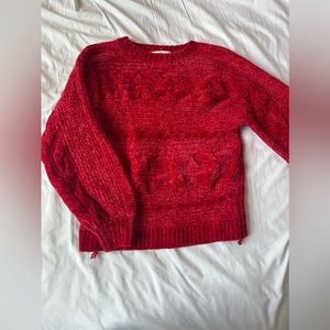 TJ maxx soft sweater, size M, true red color